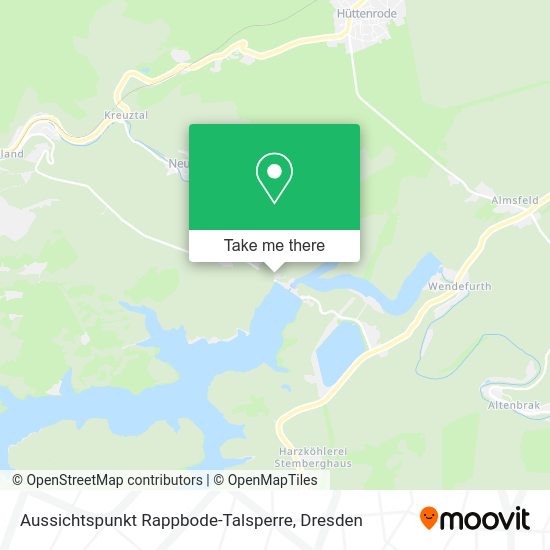Карта Aussichtspunkt Rappbode-Talsperre