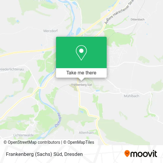 Карта Frankenberg (Sachs) Süd