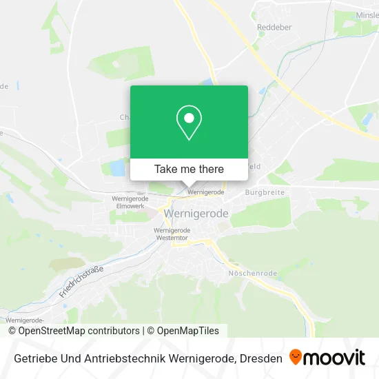 Карта Getriebe Und Antriebstechnik Wernigerode