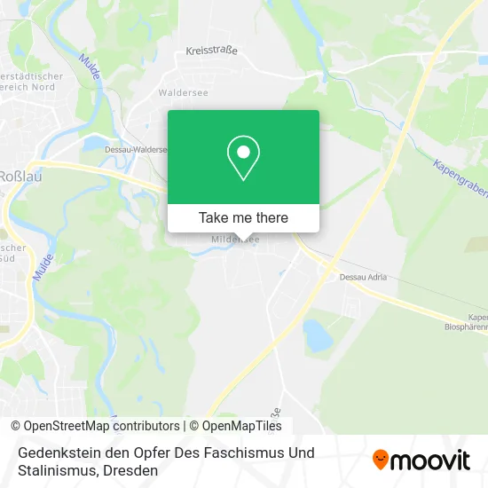 Карта Gedenkstein den Opfer Des Faschismus Und Stalinismus