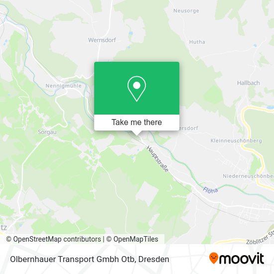 Карта Olbernhauer Transport Gmbh Otb