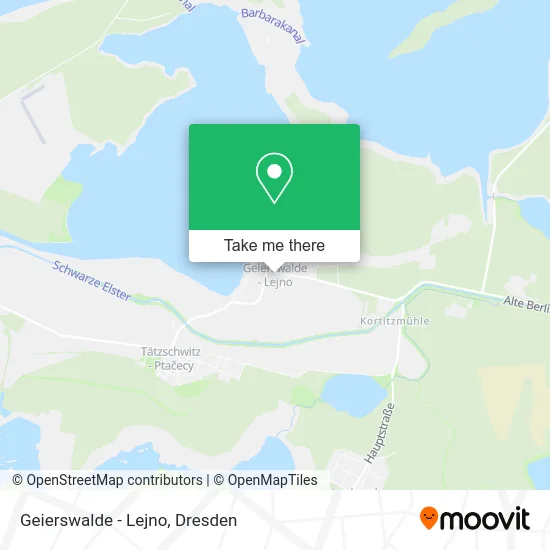 Карта Geierswalde - Lejno