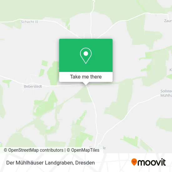 Карта Der Mühlhäuser Landgraben