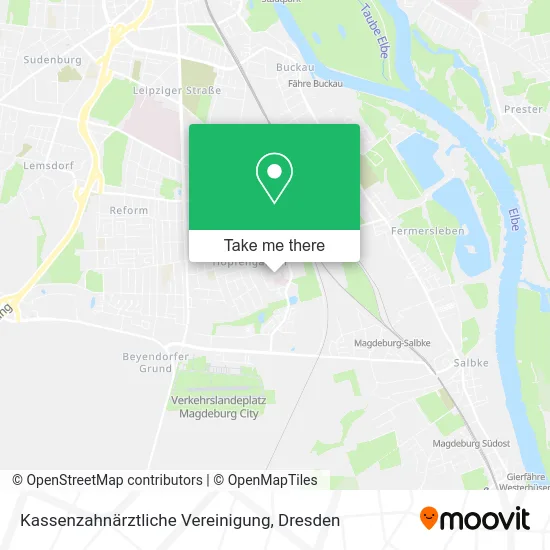 Kassenzahnärztliche Vereinigung map