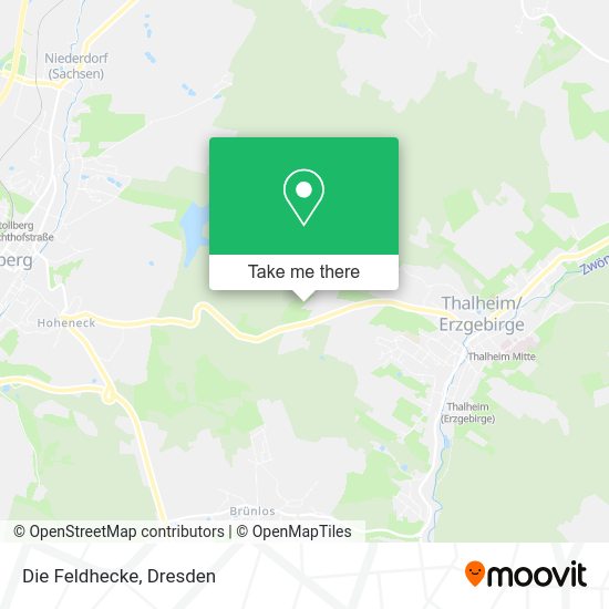 Карта Die Feldhecke