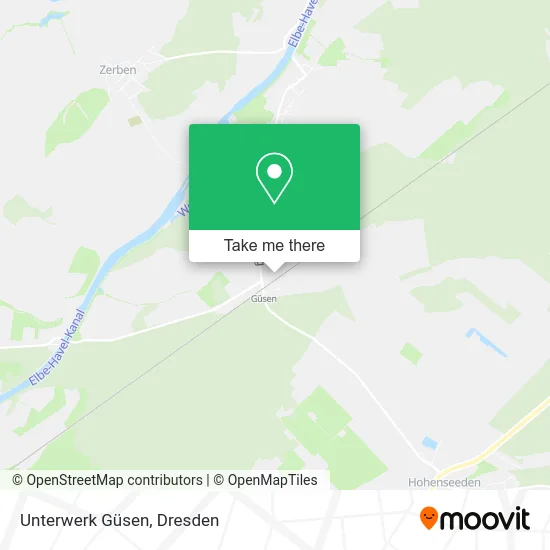 Карта Unterwerk Güsen