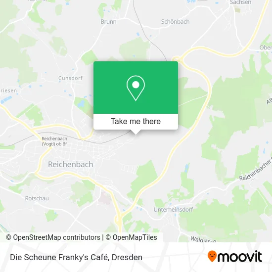 Карта Die Scheune Franky's Café
