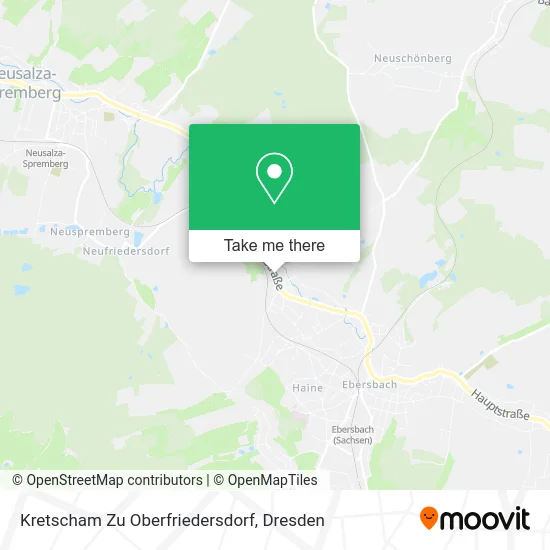 Карта Kretscham Zu Oberfriedersdorf