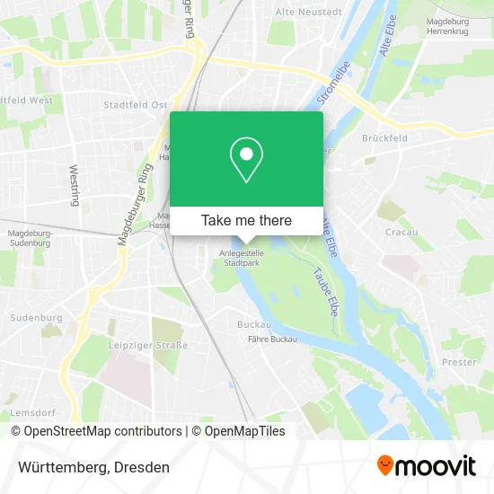 Карта Württemberg