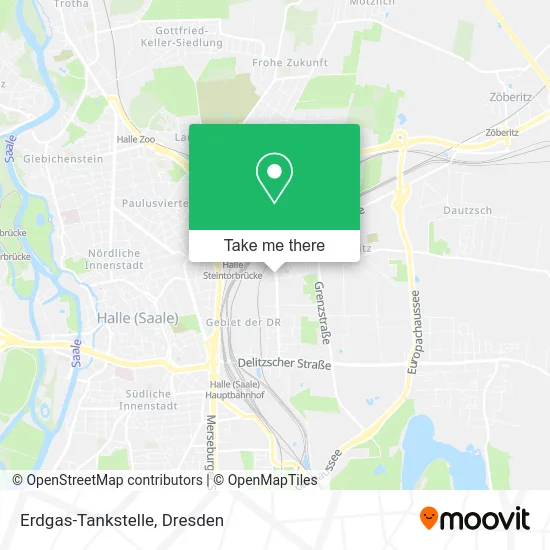 Карта Erdgas-Tankstelle