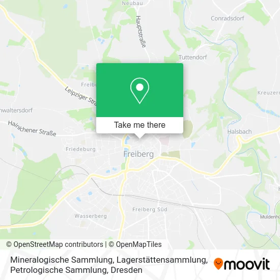 Карта Mineralogische Sammlung, Lagerstättensammlung, Petrologische Sammlung