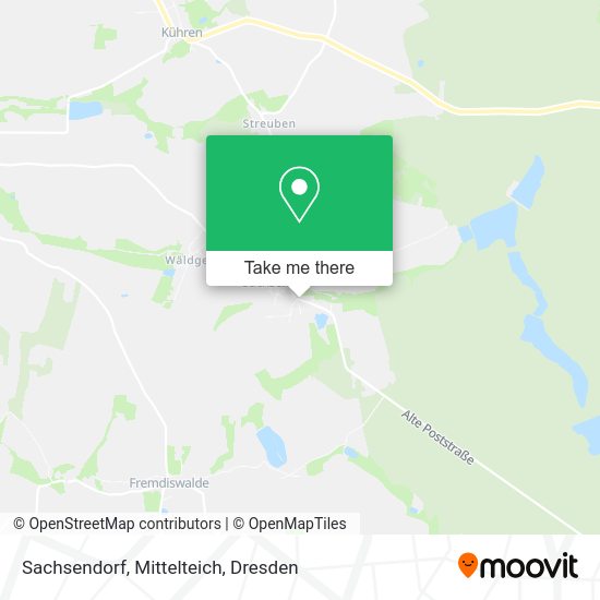 Карта Sachsendorf, Mittelteich