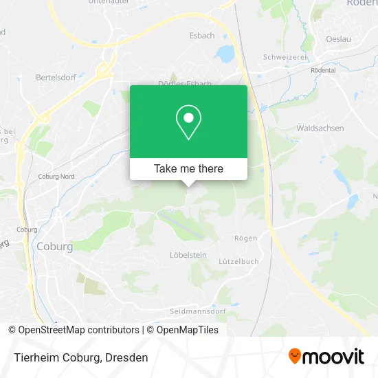 Карта Tierheim Coburg