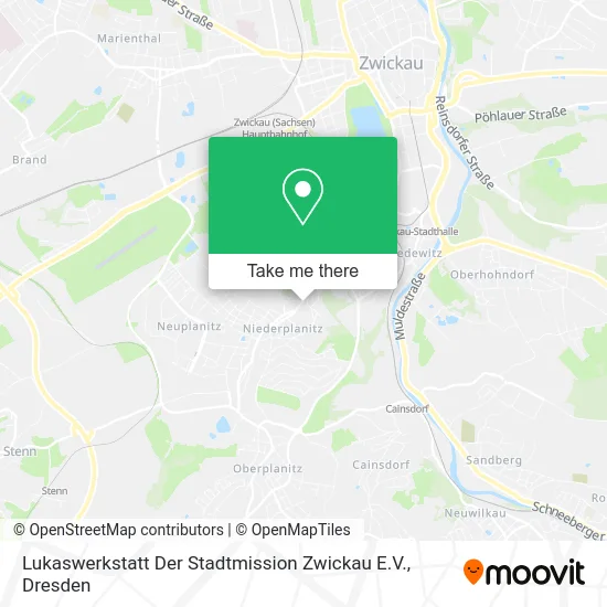 Карта Lukaswerkstatt Der Stadtmission Zwickau E.V.