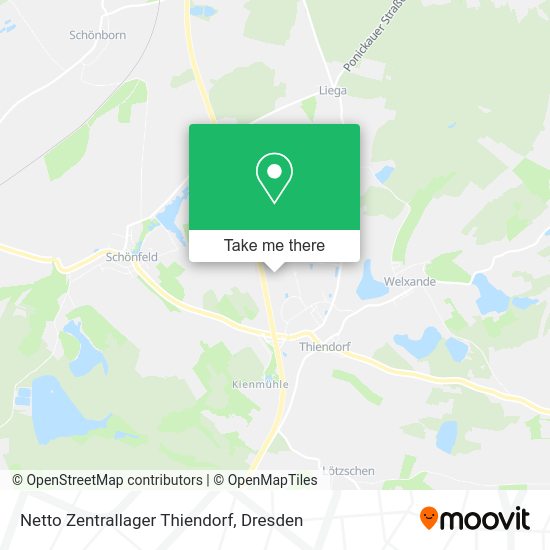 Карта Netto Zentrallager Thiendorf