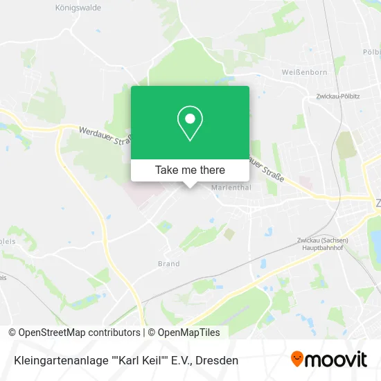 Карта Kleingartenanlage ""Karl Keil"" E.V.