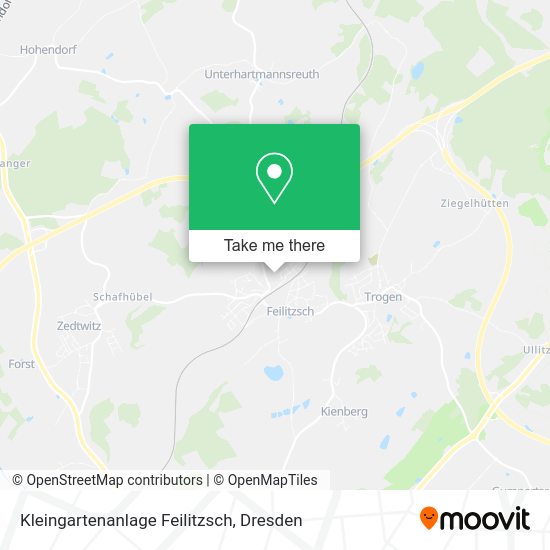 Карта Kleingartenanlage Feilitzsch