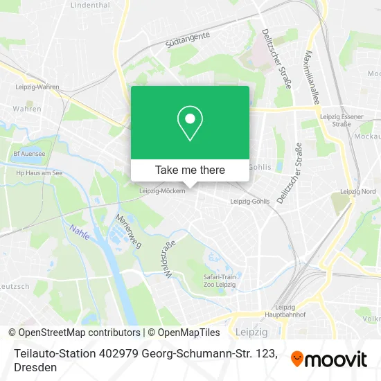 Карта Teilauto-Station 402979 Georg-Schumann-Str. 123