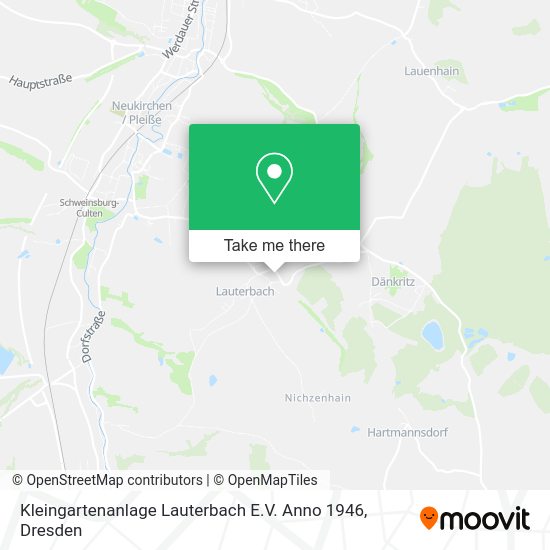 Карта Kleingartenanlage Lauterbach E.V. Anno 1946