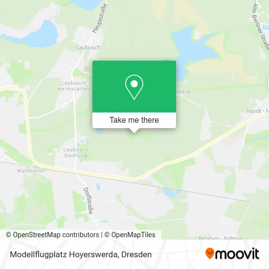 Карта Modellflugplatz Hoyerswerda