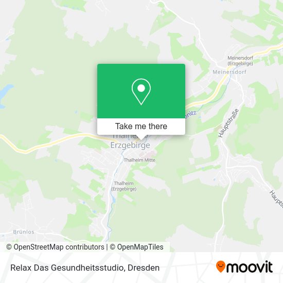 Карта Relax Das Gesundheitsstudio