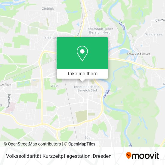 Карта Volkssolidarität Kurzzeitpflegestation