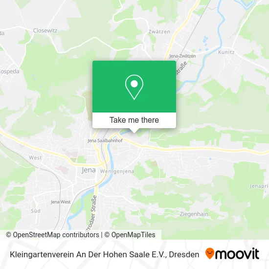 Карта Kleingartenverein An Der Hohen Saale E.V.