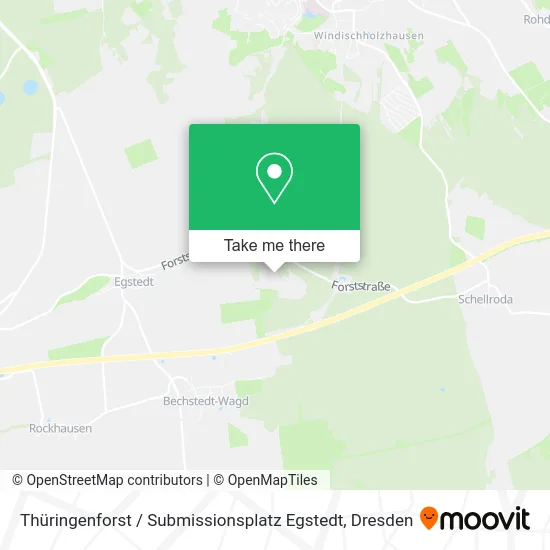 Карта Thüringenforst / Submissionsplatz Egstedt