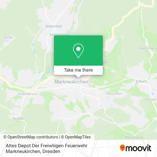 Карта Altes Depot Der Freiwliigen Feuerwehr Markneukirchen