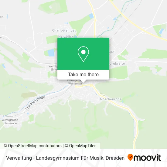 Карта Verwaltung - Landesgymnasium Für Musik