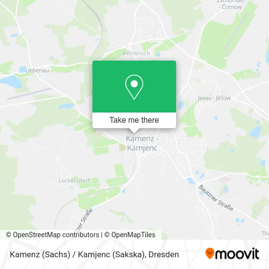 Карта Kamenz (Sachs) / Kamjenc (Sakska)