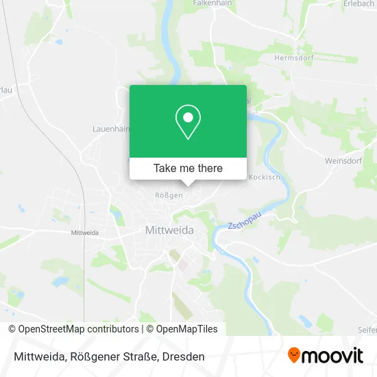 Карта Mittweida, Rößgener Straße