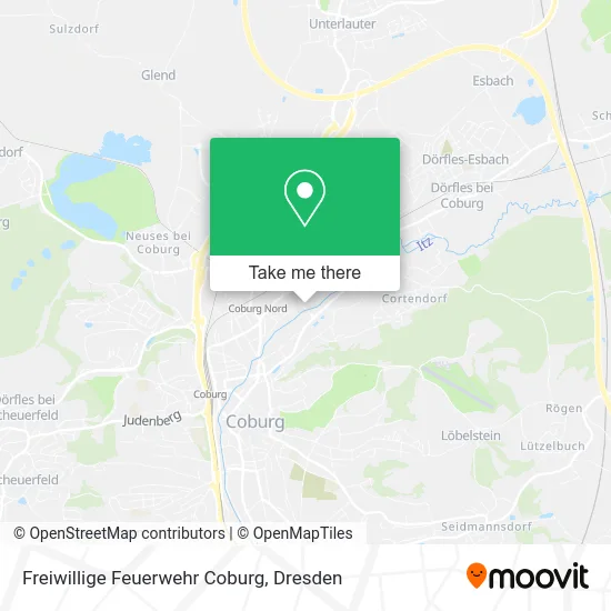 Карта Freiwillige Feuerwehr Coburg
