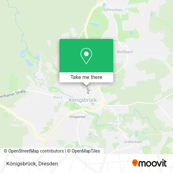 Карта Königsbrück