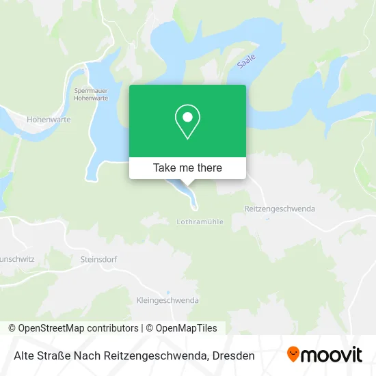 Карта Alte Straße Nach Reitzengeschwenda