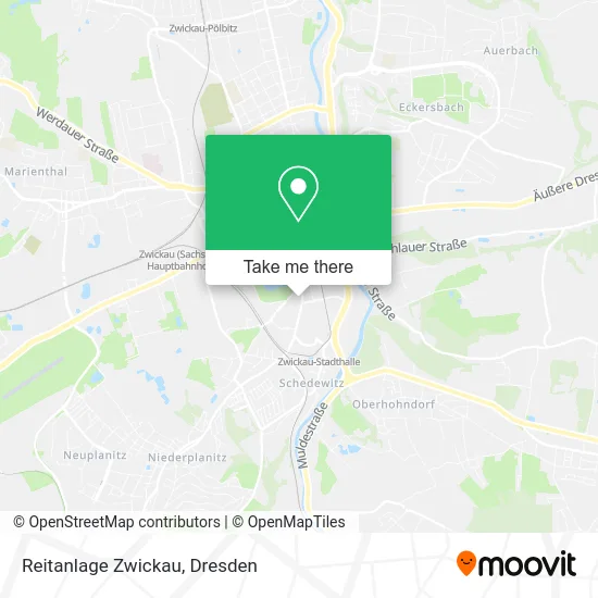 Карта Reitanlage Zwickau