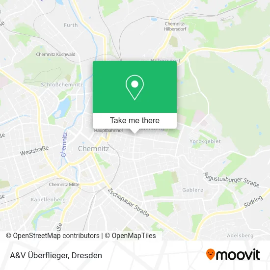 Карта A&V Überflieger