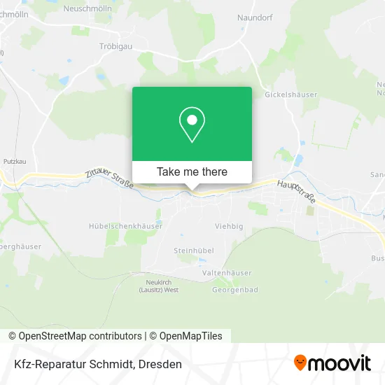 Карта Kfz-Reparatur Schmidt