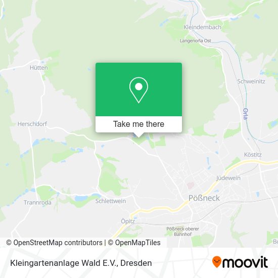 Карта Kleingartenanlage Wald E.V.