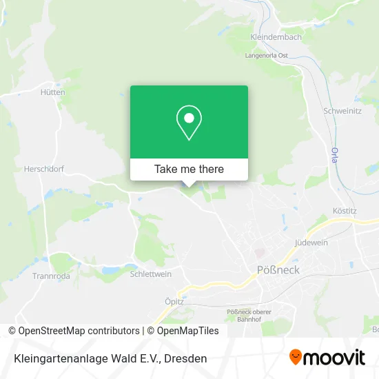 Карта Kleingartenanlage Wald E.V.