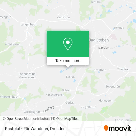 Карта Rastplatz Für Wanderer