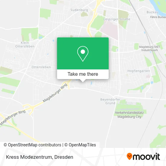 Карта Kress Modezentrum