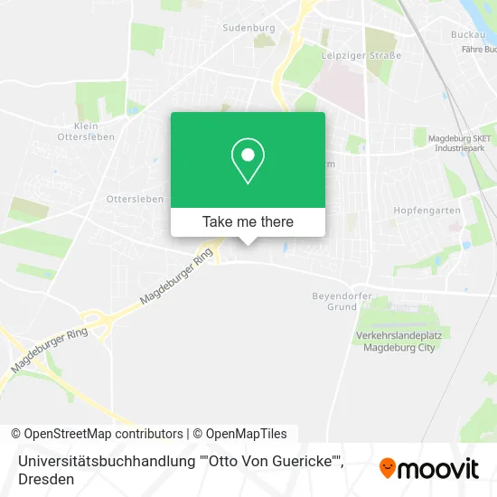 Карта Universitätsbuchhandlung ""Otto Von Guericke""