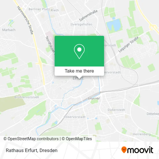 Rathaus Erfurt map
