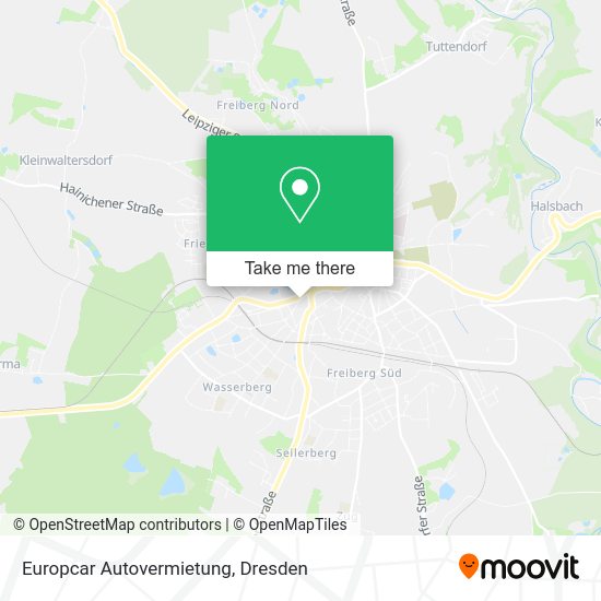 Карта Europcar Autovermietung