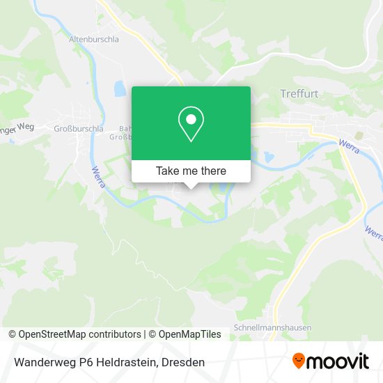 Карта Wanderweg P6 Heldrastein