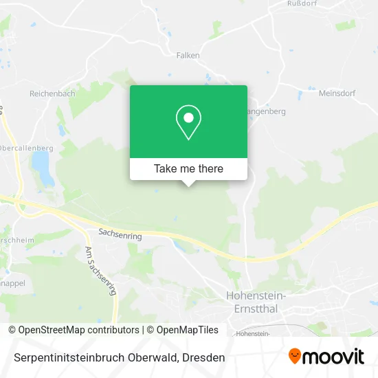 Карта Serpentinitsteinbruch Oberwald