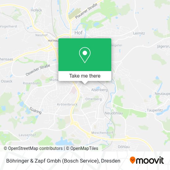Карта Böhringer & Zapf Gmbh (Bosch Service)