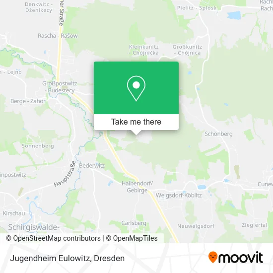 Карта Jugendheim Eulowitz