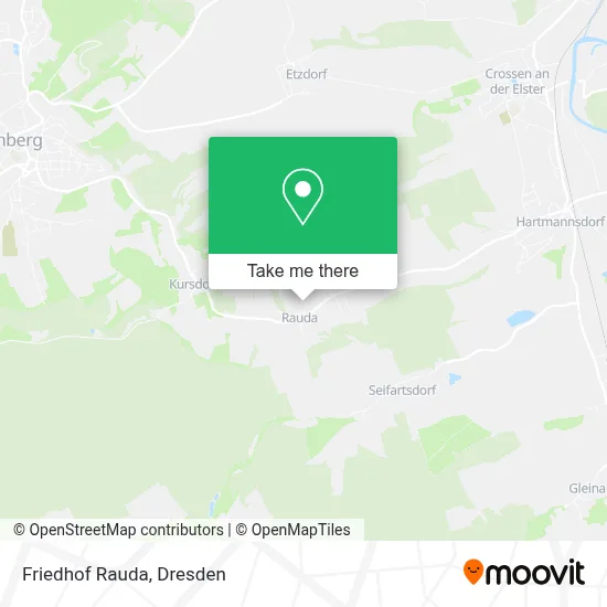 Friedhof Rauda map